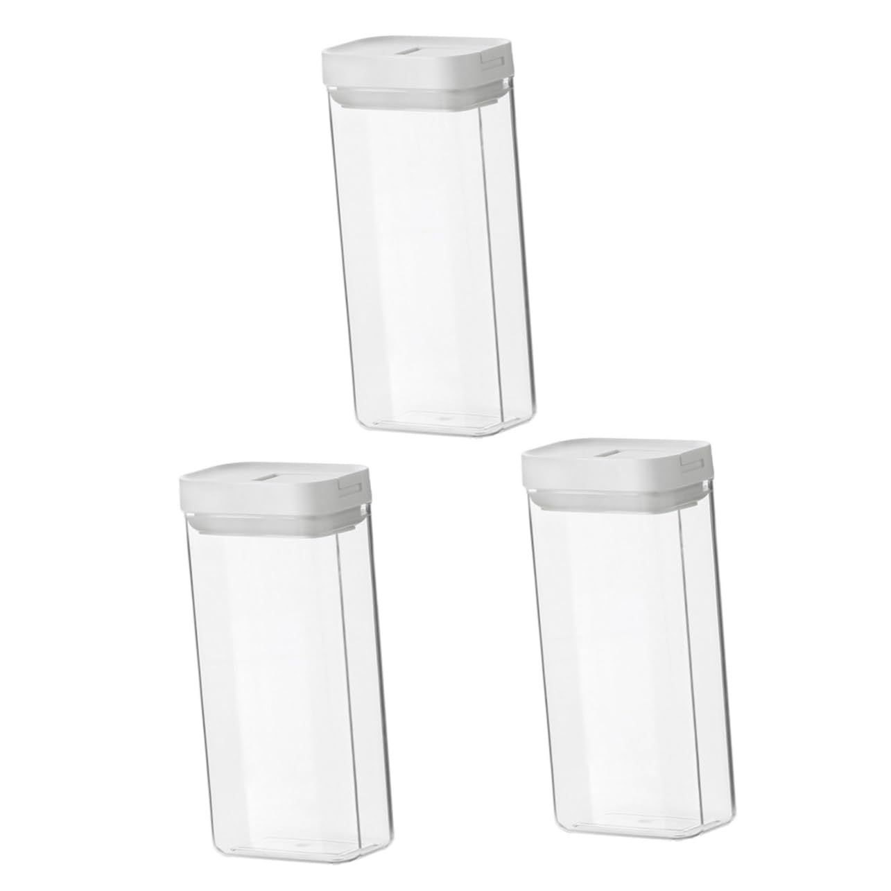 Cabilock 3piezas Contenedor De Almacenamiento De Pasta Recipiente Reutilizable Para Espaguetis y Fideos Organizador De Cocina Hermético y Transparente Para Despensa y Refrigerador