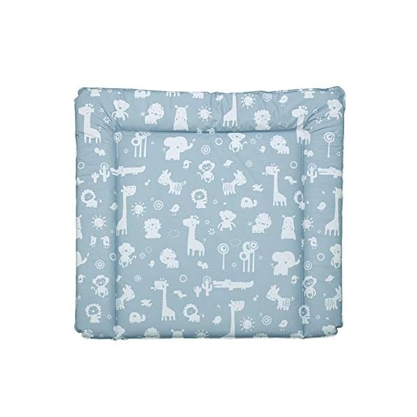 Wickelauflage 77 x 73 cm, Wickelunterlage für 80 cm breiten Wickelaufsatz für Kommoden, z.B. von NSD oder Puckdaddy…