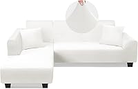Vista 12 de KinCam Fundas de sofá modulares en forma de L, fundas de sofá súper elásticas, 2 fundas de sofá para 3 + 3 plazas, funda de diván seccional con 2