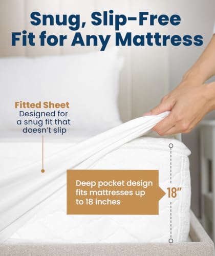 Everlasting Comfort Premium Full Size Mattress Protector - Waterproof & Breathable, Noiseless Design, Washable Cover, 18" Deep Pocket, Stain Resistant Cover for Sleep Hygiene - image 5