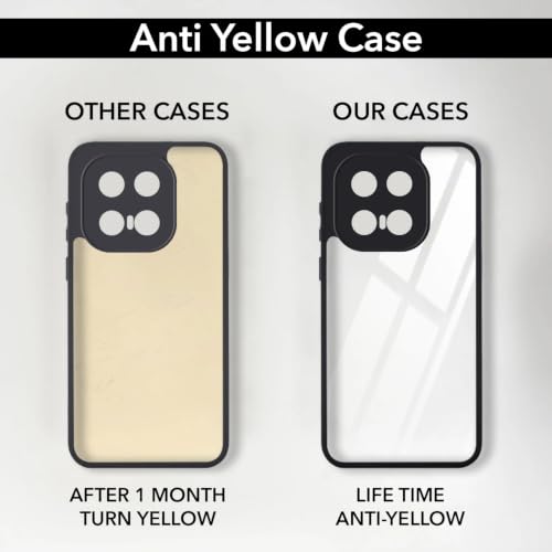 Image of VONZEE Clear Back Case Cover for IQOO 15 5G | Shockproof Design | Hard Back Cover Case for IQOO 15 5G (PC & TPU, Black)