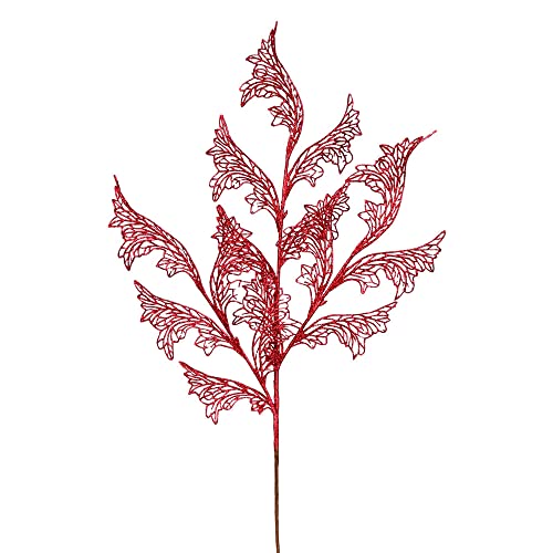 27 in. Burgundy Glitter Coral Bell Spray - 12 per Bag