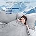 Elegear Revolutionary Cooling Blanket King Absorbs Heat to Keep Body Cool for Night Sweats, Arc-Chill3.0 Cool Fiber Q-Max>0.5 for Hot Sleepers, Lightweight Summer Cold Blankets for Sleeping 108