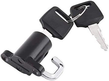 Miniatura 9 de Keenso Cerradura para casco de motocicleta, aleación de aluminio, gancho colgante con 2 llaves, popular