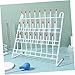 ETHZZLE Laboratory Drying Rack for Test Tubes Position Metal Draining Holder High Grade Material Stand for Scientific Research Industrial Labs Universities Simple and Sturdy Design