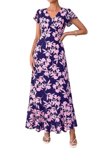 Image of PRETTYGARDEN Womens Summer Boho Floral Maxi Dress