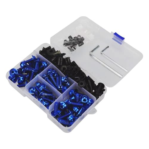 Vis de carénage moto bleu anti-vibration pour bulle Ducati Diavel