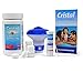 POOL Total Cristal Set MultiTabs Chlor 5 in 1 (20 g), Chlordosierer, Teststreifen Pflegefibel