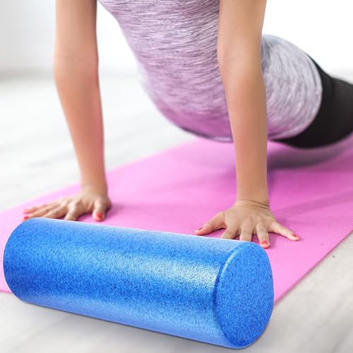 Rodillo de masaje DOITOOL para yoga y fitness, columna de espuma EPP de 45 x 15 cm para relajación muscular, equipo azul para entrenamiento y fisioterapia miniatura 4
