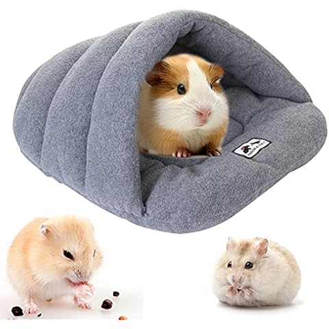TUAKIMCE Guinea Pig Bed Soft Fleece Rat Bed Guinea Pig Bedding,Hamster Bed Sleeping Bag,Warm Slippers Guinea Pig House,Small Animal Bed Cave Nest for Hamster Chinchilla Small Hedgehog Turtle Cover