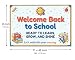 Welcome Back to School Banner, Back to School Decorations, Large Classroom Photo Backdrop for Teachers, Preschool, Kindergarten and Elementary School