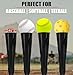 LOMGWAYS Baseball/Softball Batting Tee-Adjusts from 24-37 inches, Premium Portable Baseball tee with 2 Ultra- Flexible Rubber Tops and Heavy Weight Base for Teens/Adults, Outdoor/Indoor