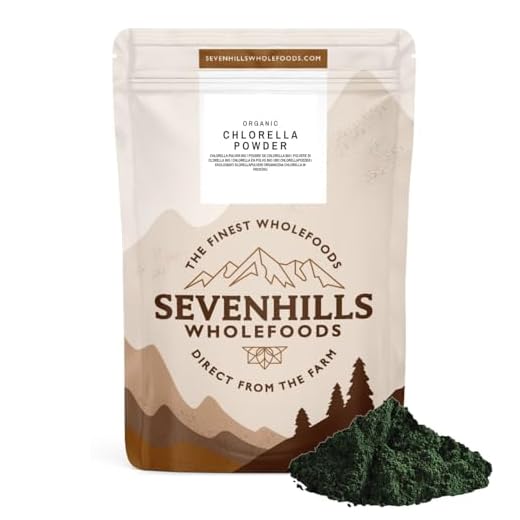 Sevenhills Wholefoods Chlorella En Polvo, Pared Celular Rota, Orgánico 500g