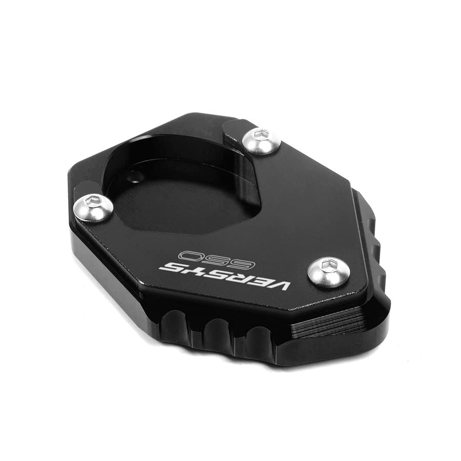 Plaque agrandisseur Kawasaki Versys 650 anti enfoncement moto vert noir