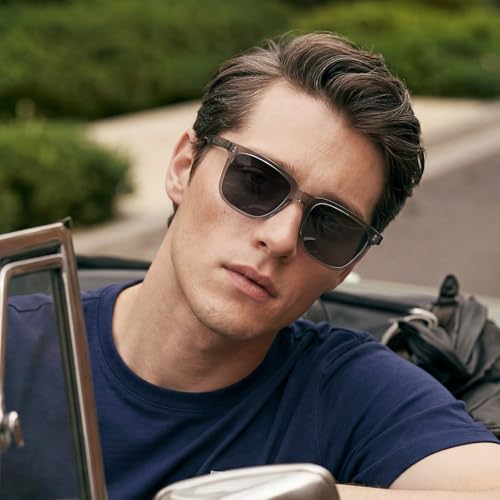 Image of CARFIA Acetate Polarized Sunglasses for Men UV400 Protection Classic Retro Square Shades Driving Glasses