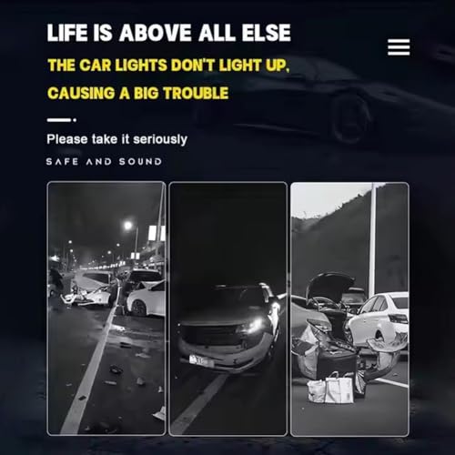 Car Headlight Restoration Polishing Kits, Automotive Headlamp Restoration Fluid,Ceramic Headlight Coating Cleaner and Restorer Spray, Brings Headlights Back to Like New Condition - Image 6