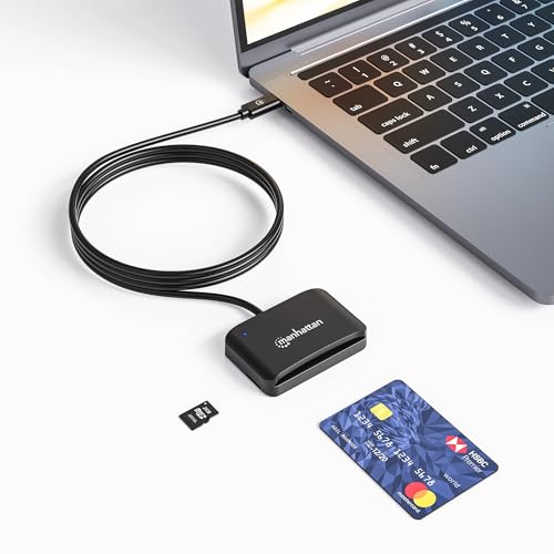 Lecteur de cartes à puce USB 2.0 et Type C compact pour cartes MicroSDXC - 2