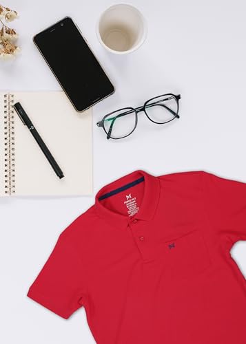 Image of Force NXT Polo Neck T-Shirt for Men Pack of 1 | Regular Fit T-Shirt for Men | Premium Super Combed Rich Cotton Polo Shirt | Men's Ultra Soft Half Sleeve T-Shirt