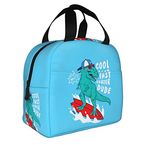 Lunch Box Kids Lunch Bag Toddler Lunch Box For Daycare Cute Lunch Bag Insulated Lunch Bag Cooler Kids Lunch Box For Boys Girls Teen Waterproof Bags For School Picnic Work, Dinosaur Blue #TOP5