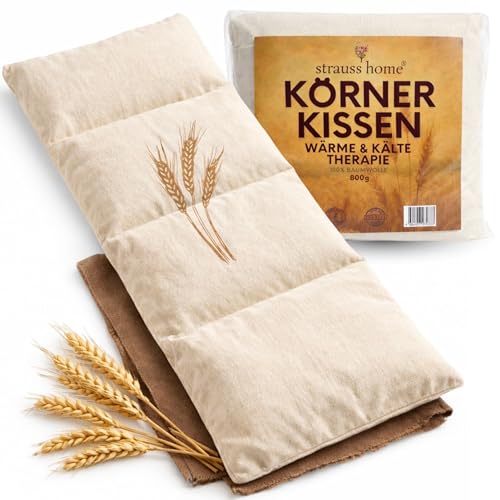 Strauss Home® Körnerkissen groß – Mikrowellengeeignetes...