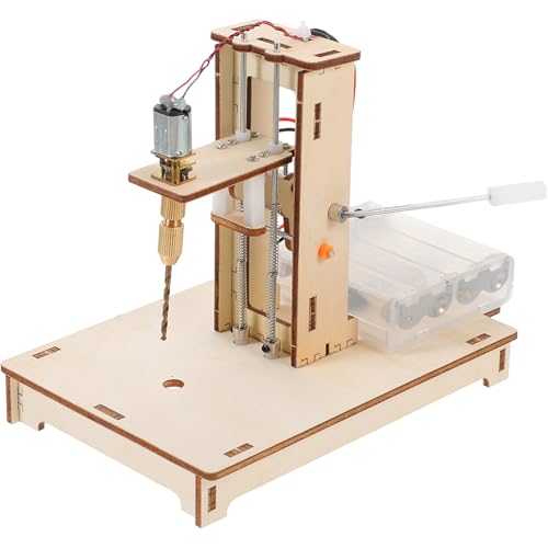 Mini perceuse à colonne Homoyoyo compacte en plastique pour perçage manuel de précision 0.1-0.3 cm