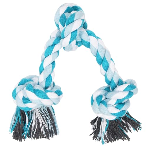 Vivifying Dog Rope Toy, Tough Rope Toy for Dog Cat Puppy Teeth Cleaning (Blue)
