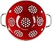 Calypso Basics by Reston Lloyd Powder Coated Enameled Colander, 5 Quart, Red