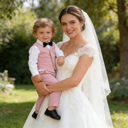 Image of Baby Boys Clothes Suits Toddler Formal Gentleman Wedding Outfit Dress 4Pcs Infant Suit Sets