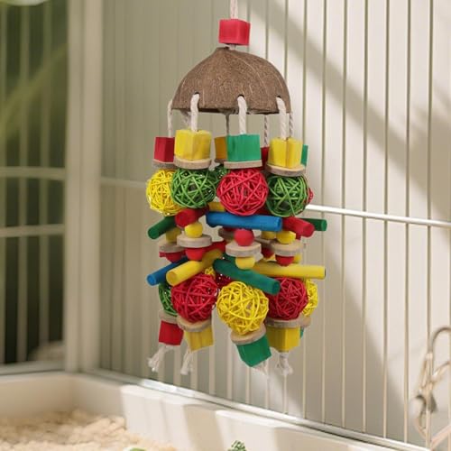 Jouet à mâcher pour perroquets aras perruches conures calopsittes - 4