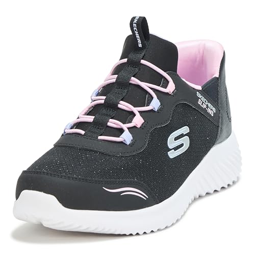 Skechers Bounder Simple Cute, Zapatillas de Deporte Niñas, Negro, 28 EU