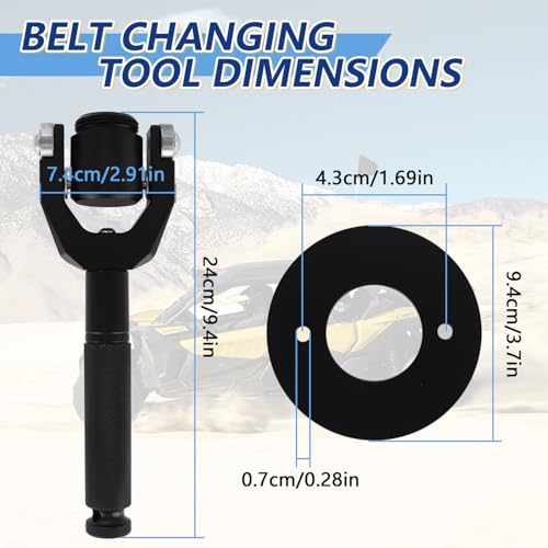 Image of X3 Belt Changing Tool X3 Clutch Removal Kit Compatible with Can-Am Maverick X3 Max RS DS Turbo R RR HD11 2017-2026, Belt Changing Tool Fits for 64'' /72'' Wheel Base Width (Black)