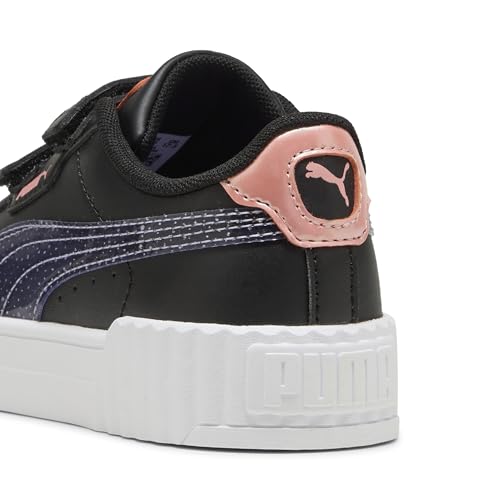 PUMA Carina Shoes Sneaker, Black-Lavender Pink Fruit, 2 US Unisex Little Kid3