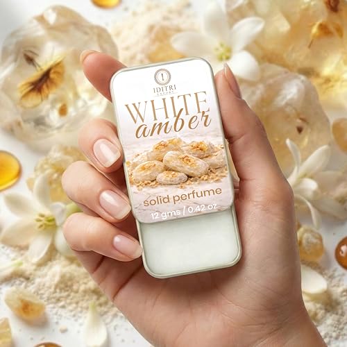 Image of IDITRI EXPORT Solid Perfume |White amber&Cool Epic Alcohol Free Wax Perfume Balm, Long Lasting | Pocket Tin 12g, Pack Of 2| Non Greasy Smooth Glide, Travel Friendly Unisex Gifts He Or Her