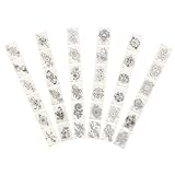 Beaupretty マンダラフラワータトゥーステッカー 36個 ボディステッカー 一時的な防水ステッカー 男女兼用 ボディ装飾向け パーティーや撮影用