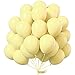 PartyWoo Pastel Yellow Balloons, 50 pcs 12 Inch Pale Yellow Balloons, Yellow Balloons for Balloon Garland Balloon Arch as Party Decorations, Birthday Decorations, Baby Shower Decorations, Yellow-Q07