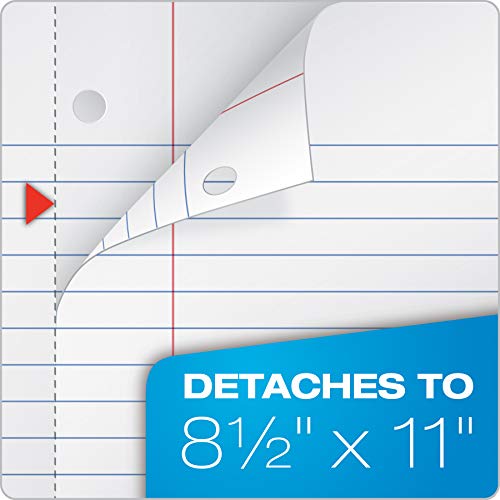 Oxford Spiral Notebook 3 Pack, 1 Subject, Wide Rule Journal, Durable Plastic Covers, 1 Pocket, 8.5 x 11 Inches, 100 Sheets, Red, Green, Blue (89802) image 5