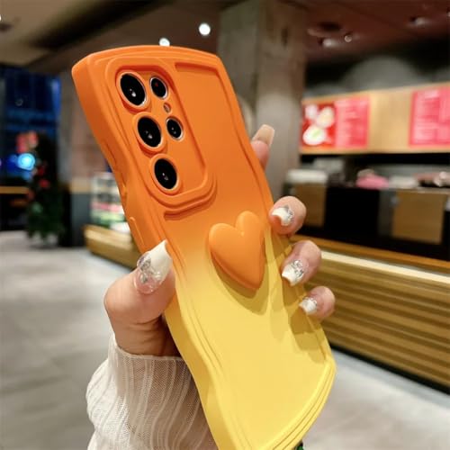Coque cœur violette pour Samsung A05 au design ondulé souple - 3