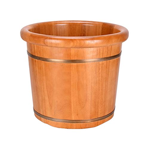 Spa de pies en tina de madera sólida