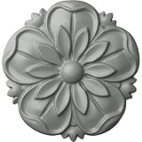 Ekena Millwork ROS05X05LY 5 7/8-Inch Od X 7/8-Inch P Lyre Rosette