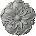 Ekena Millwork ROS05X05LY 5 7/8-Inch Od X 7/8-Inch P Lyre Rosette
