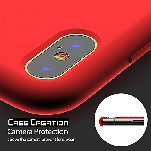 Image of Case Creation Liquid TPU Silicone Cover for Oneplus NORD 2 Soft Case,Anti-Dirty Slim Case Frosted Matte Cute Candy TPU Raised Bezel (Splash of Color) Back Case Cover for Oneplus NORD 2 - Glamour Red
