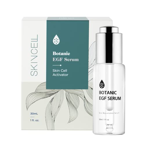Skincell Anti-Aging Serum Growth Factor Serum For Face, Fights Wrinkles And Crow’s Feet, Rice Sh-Oligopeptide 1 With Plant Derived Hyaluronic Acid, Beta Glucan And Adenosine | Highest Concentration Egf Serum 30Ml #TOP8