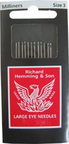 Richard Hemming Milliners Straw Needles Size 3