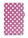 Fire 7 2015 Case, Amazon Fire 7 Case, rooCASE Dual View Leather PU Folio Slim Fit Lightweight Folding Cover with Stand for 5th Gen 2015, Dot Pink