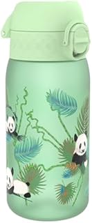 Ion8 Butelka dla Dzieci, 350 ml/12 oz, Szczelna, Łatwa do Otwarcia, Bezpieczny Zamek, Można Myć w Zmywarce, Bez BPA, Uchwyt do Przenoszenia, Łatwa do Czyszczenia, Bezwonny, Wzór Panda