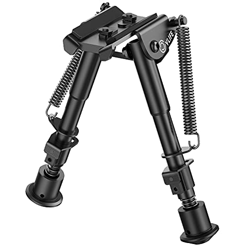CVLIFE 6-9 Inches Bipod Lightweight(0.55 lbs) Rifle Bipod Quick Attach Bipod