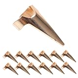 IWOWHERO 50個属製ヘアセクショニングリング ブレイド用指輪プヘアスリングツール 耐久性と快適さ 重厚感ある素材で長使用可能 ハロウィンや