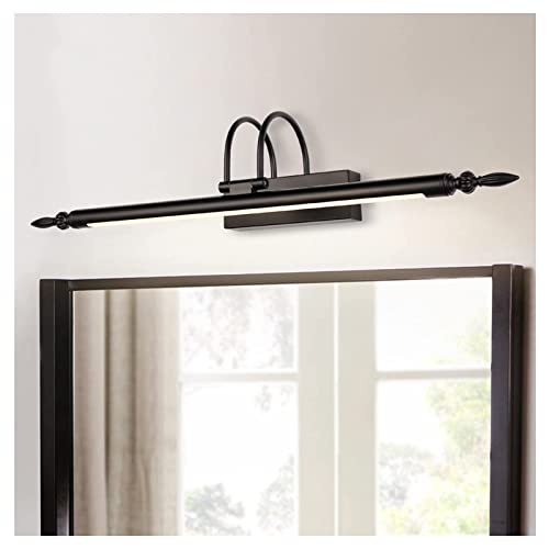 Miroir LED antibuée et étanche à lumière noire murale pour commode et maquillage
