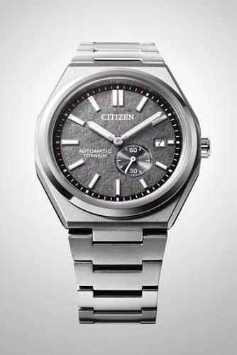 Image of Citizen Zenshin Super Titanium Lightweight Automatic Men's Watch | 5X Harder, 40% Lighter, Scratch & Rust Resistant | Integrated Bracelet | Small Seconds | 100M Water Resistance |NJ0180-80H
