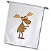 Produktbild 3dRose FL_275759_1 Fun Cool Elch mit Sonnenbrille Cartoon Gartenflagge, 12 x 18